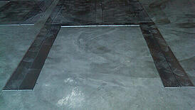 Flat steel sheets after burn test