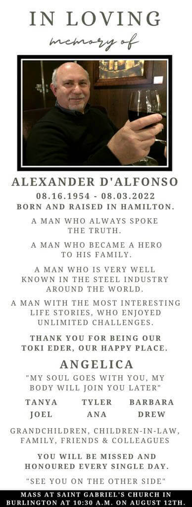 Alexander DAlfonso Obituary