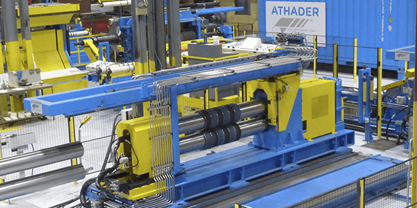 Athader slitting line for steel service center