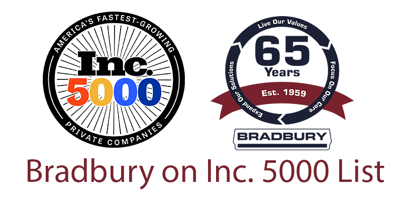 Bradbury named to Inc. 5000 List of Fastest Growing Private Companies