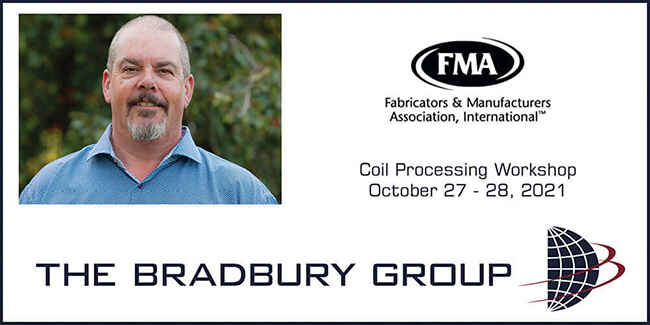 Bradbury Group to present Coil Processing advantages at FMA workshop