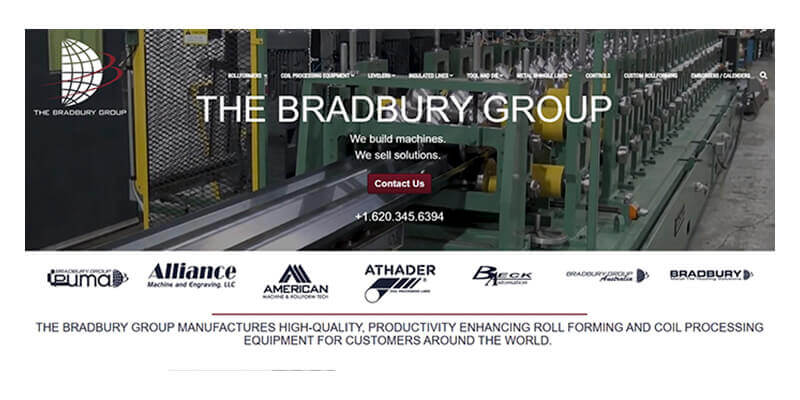 Bradbury Group website captures information for all Group companies.