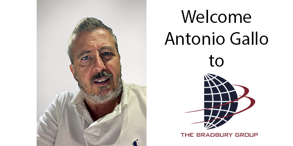 Antonio Gallo joins The Bradbury Group European Sales Team